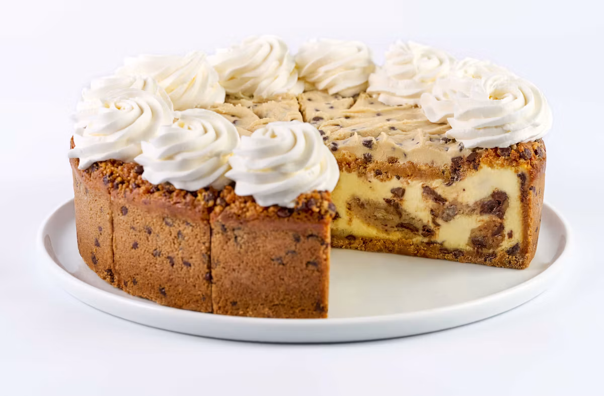 10-Inch Cookie Dough Lover's Cheesecake with Pecans - The Cheesecake Factory Menu Prices 2026